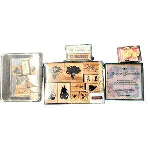 Flower stamps from Stampin Up, Close to my Heart, Donna Dewberry & 2 more, Stamp